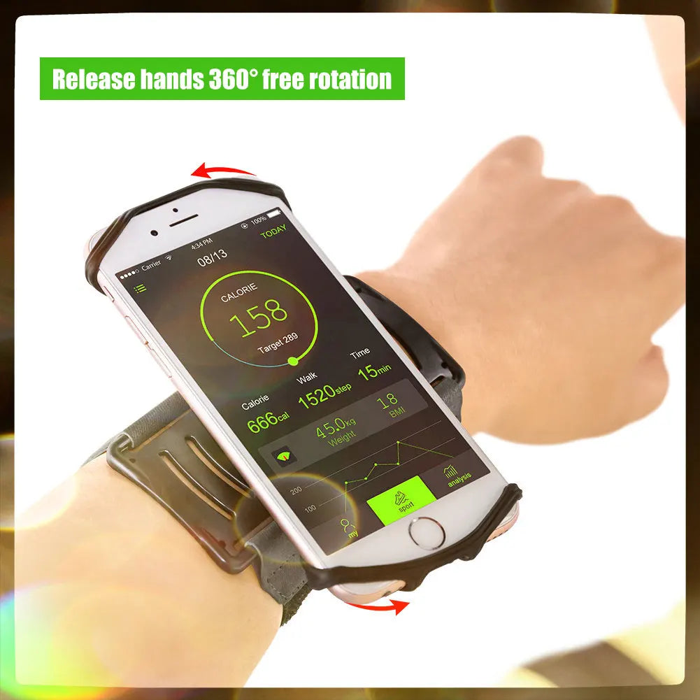 Universal Outdoor Sports Phone Holder Armband Wrist Case for Samsung Gym Running Phone Bag Arm Band Case for iPhone XS Max