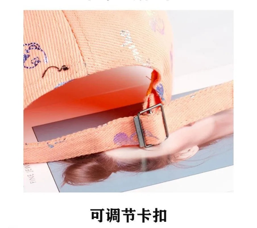 Children's Hats Spring and Autumn Boys Thin Sunscreen Baseball Caps Cute Super Cute Sunshade Cap Middle Children's Mickey Hats