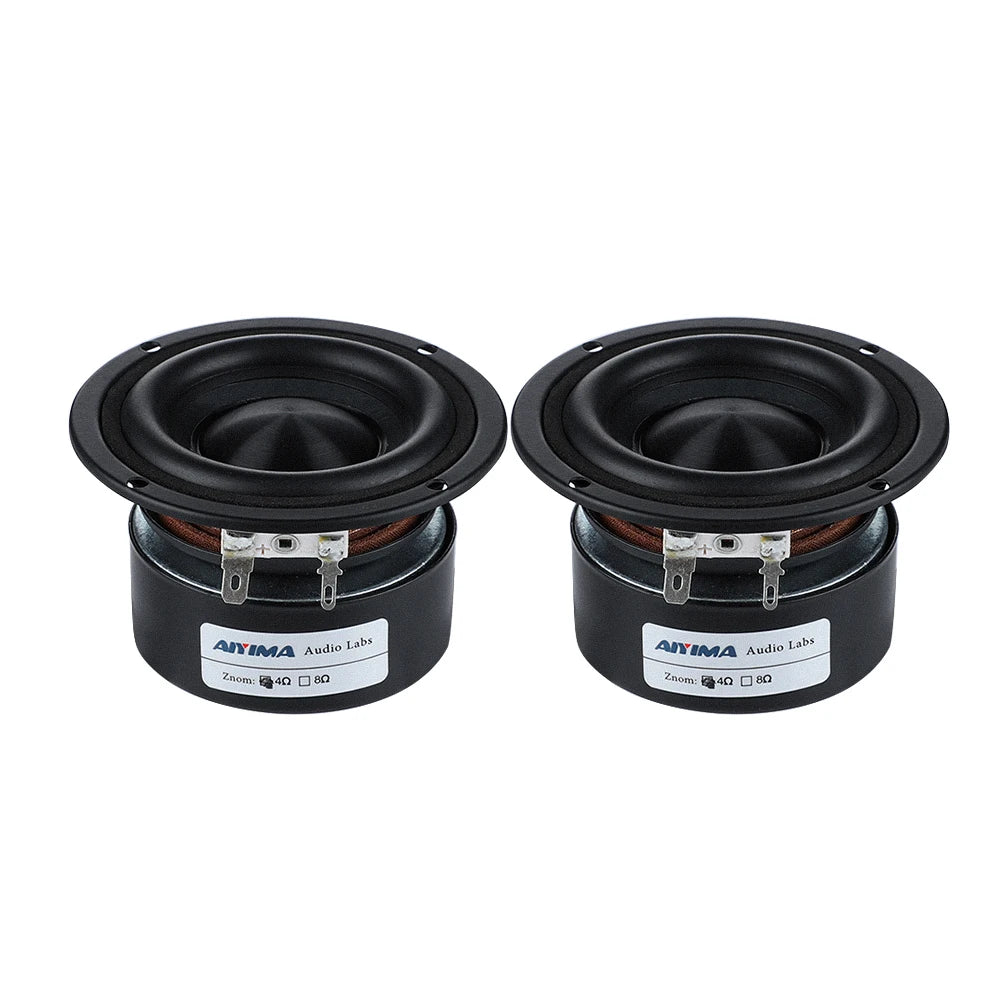 AIYIMA 2Pcs 3 Inch woofer Speakers Driver 4 8 Ohm 25W Audio Bass Loudspeaker DIY Home Theater Sound Amplifier Speaker Unit