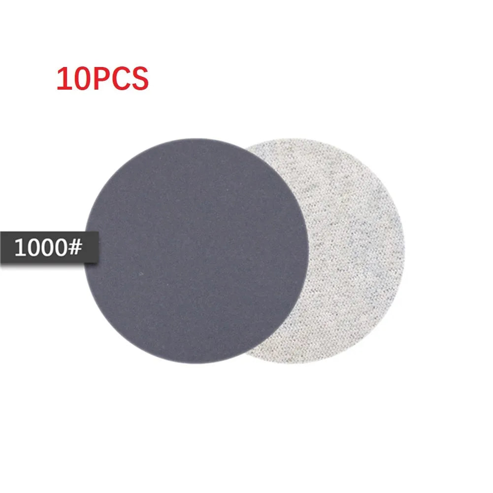 10Pcs 3inch Silicon Carbide Sanding Discs 75mm Wet And Dry Sanding Sandpaper 240-10000 Grit Automotive Grinding Polishing Tools
