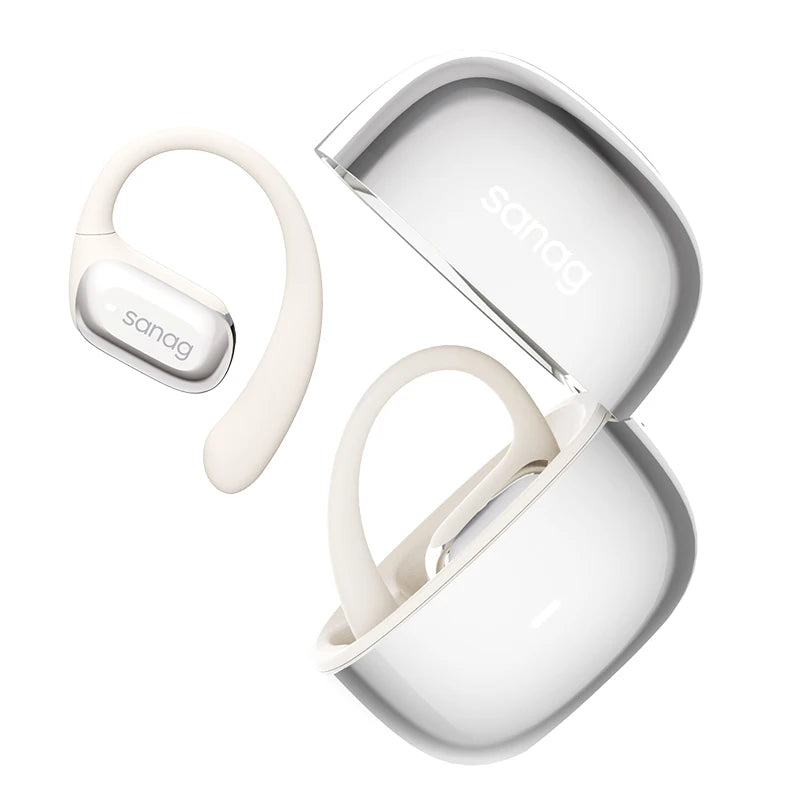 Sanag G30S Open Ear Wireless Earphone  Air Conduction  Ear Hook 48 Hours Playtime Bluetooth 5.4 OWS AI Earphone