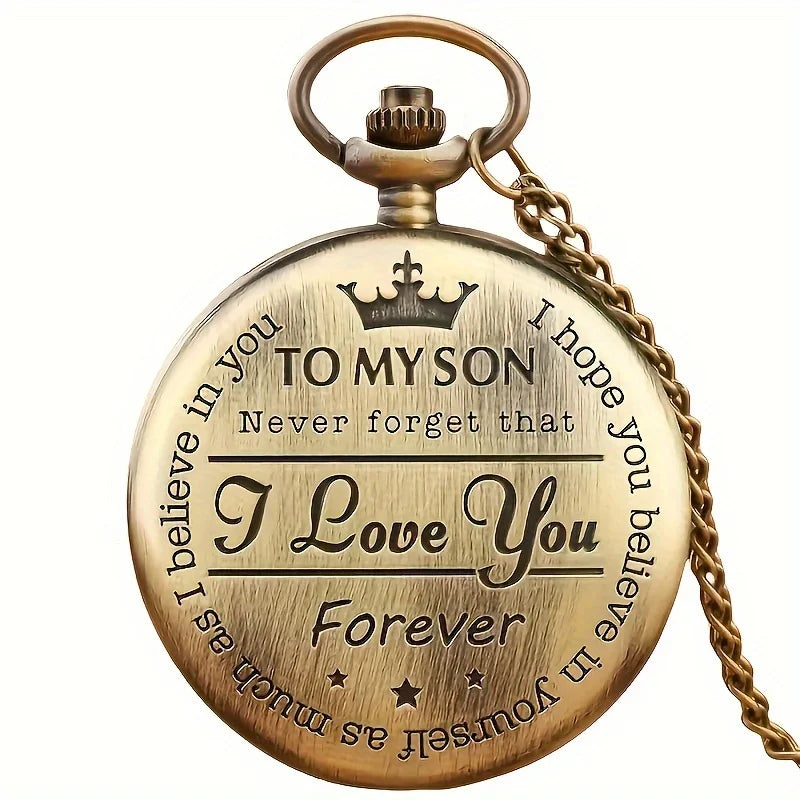 1PC Surprise Mystery Watch Blind Box-Fashion Vintage Men's Quartz Pocket Watch Random Holiday Watch Box Gift for Men Women