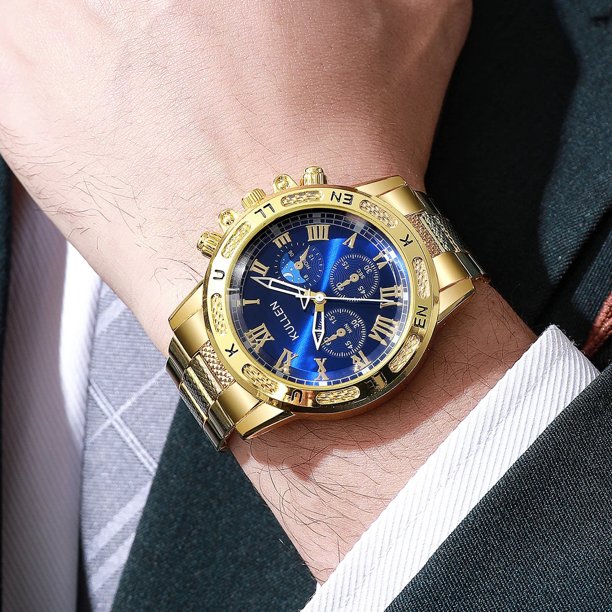 1PC Surprise Mystery Watch Blind Box-Luxury Large Dial Mens Quartz Watch Fashion Men Business Wristwatches Reloj Hombre