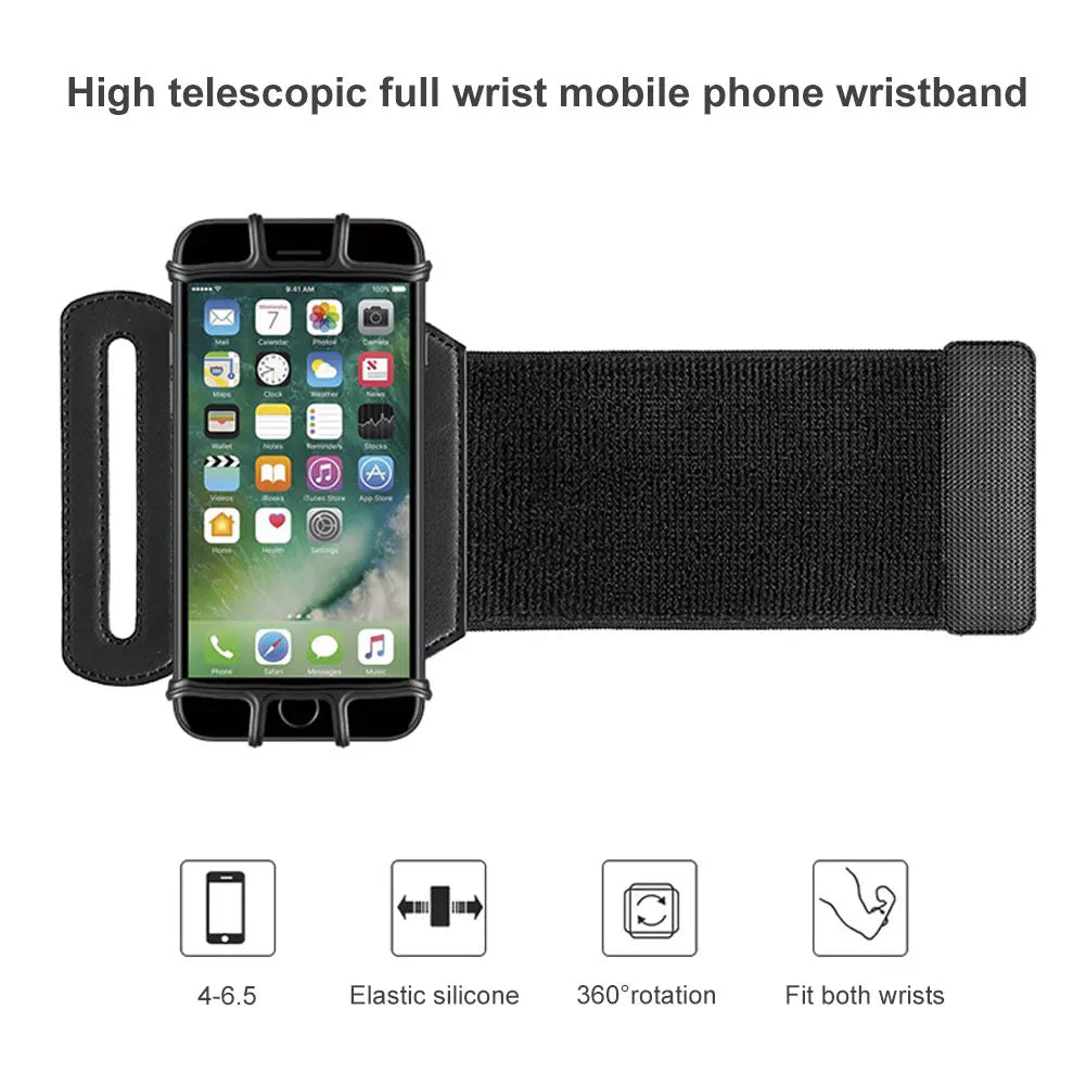 Universal Outdoor Sports Phone Holder Armband Wrist Case for Samsung Gym Running Phone Bag Arm Band Case for iPhone XS Max