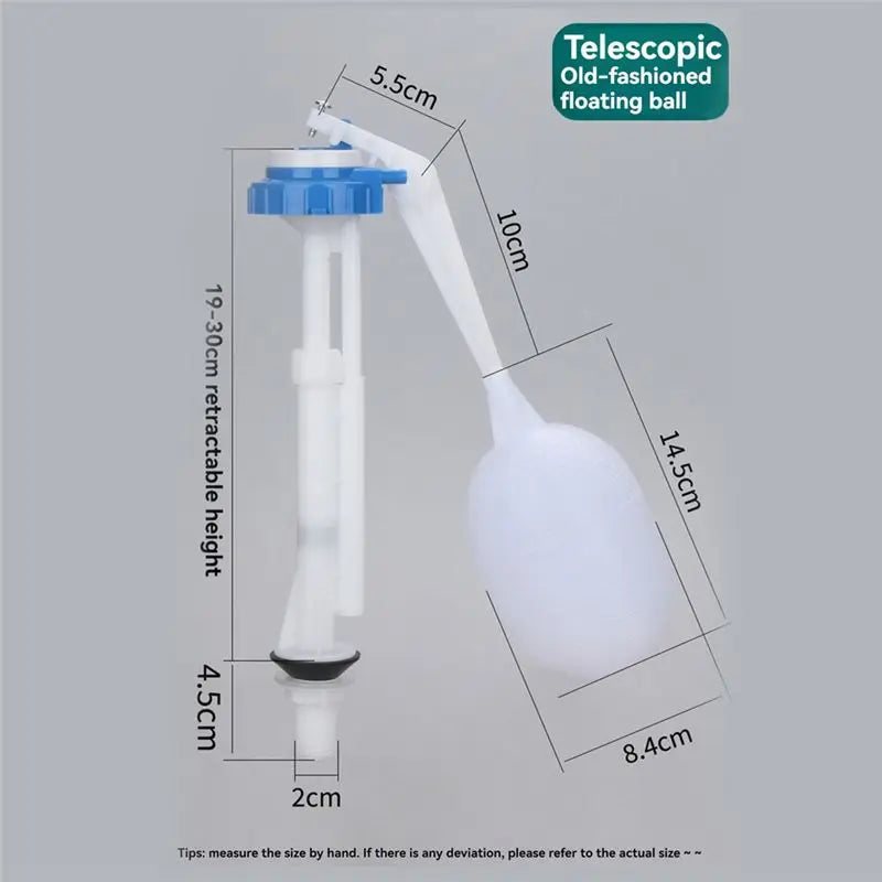 A04G-Adjustable Old Type Toilet Tank Balls With Inlet Valve G1/2 Float Ball  For Control Water Level Toilet Accessories