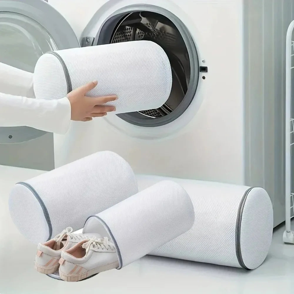 Shoes Mesh Laundry Bag Machine Wash Clothes Shoes Protective Bag University Dormitory Dirty Clothes Storage Durable Washing Bags