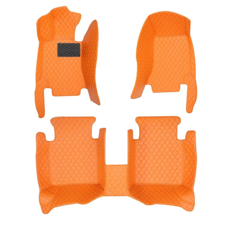 Car Mats For Peugeot 3008 P84 2017~2023 Leather Floor Mat Carpets Protective Pad Rugs Interior Parts Car 2018 2019 automotive tr