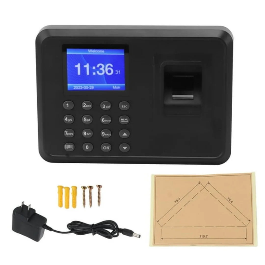 Software Free 2.4'' Fingerprint time attendance machine biometric recorder Fingerprint Time Clocks for Employees Small Business