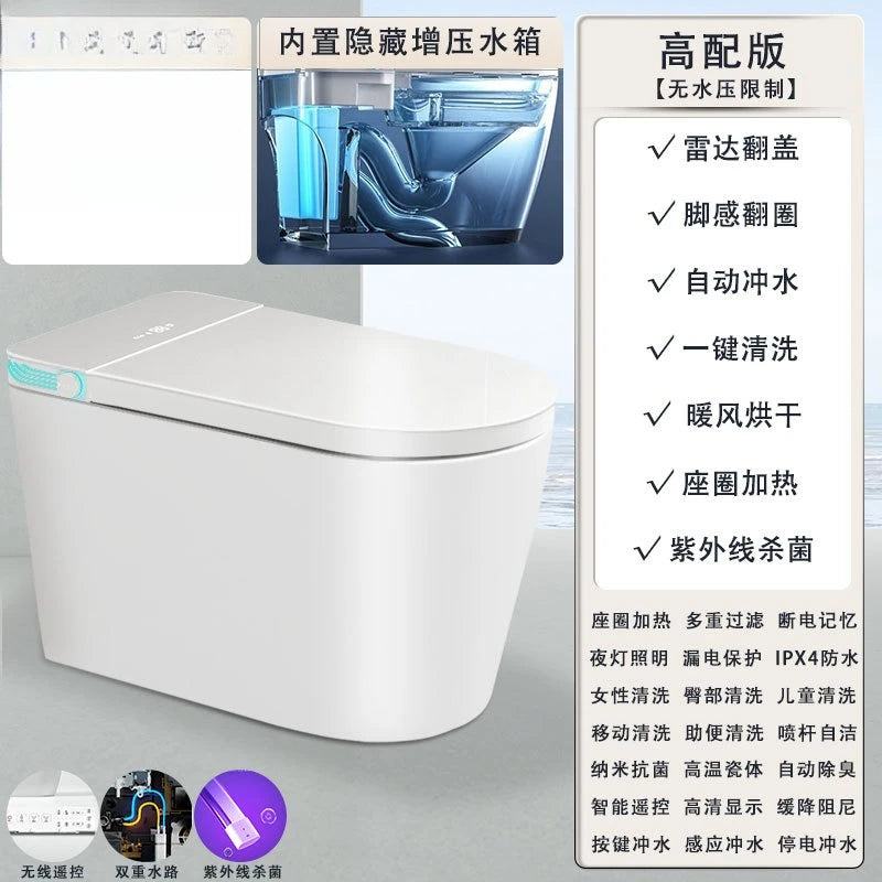 Smart toilet Fully automatic foam shield Toilet instant electric home remote control