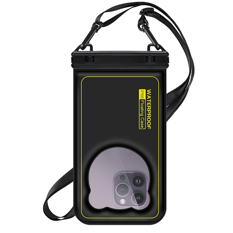 HAISSKY Sponge Float Waterproof Swimming Bags Crossbody Travel Surfing Storage Pouch For iPhone 17 16 Pro Max 15 Samsung Xiaomi