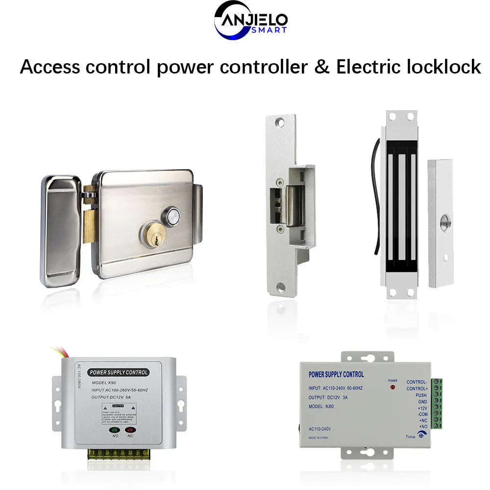 ANJIELO Doorbell Video Intercom System Accessories DC 12V Access Control Power Controller | Electric Lock | Electromagnetic Lock