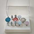 12pcs/box RA Handle Polishing Combo Set, 9 silicone rubber grinding heads＆ 3 cyclone wheels, coarse/fine/mirror polishing