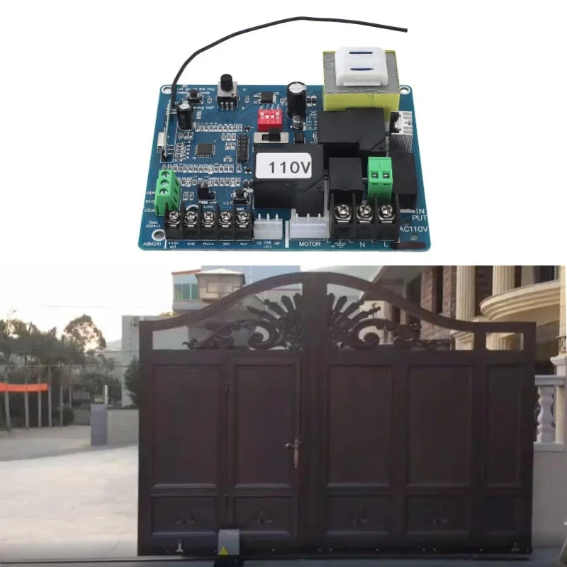 Remote control sliding door opener motherboard, universal electric gate controller board