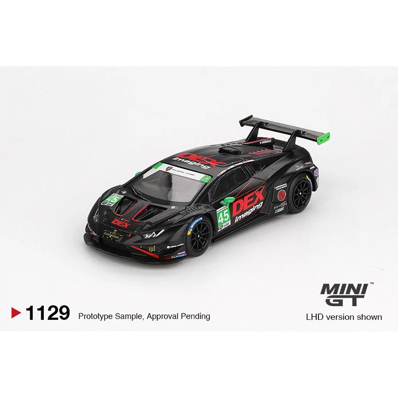 PreSale MINIGT 1129 1:64 Lamborghini Huracan GT3 EVO2 #45 DEX Imaging 2024 IMSA Daytona 24 Hrs Diecast Car Model Collection Toys