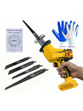 Cordless Electric Reciprocating Saw Metal Wood Cutting Tool Meat Cut Electric Saw For DeWalt 20V 4 Blades