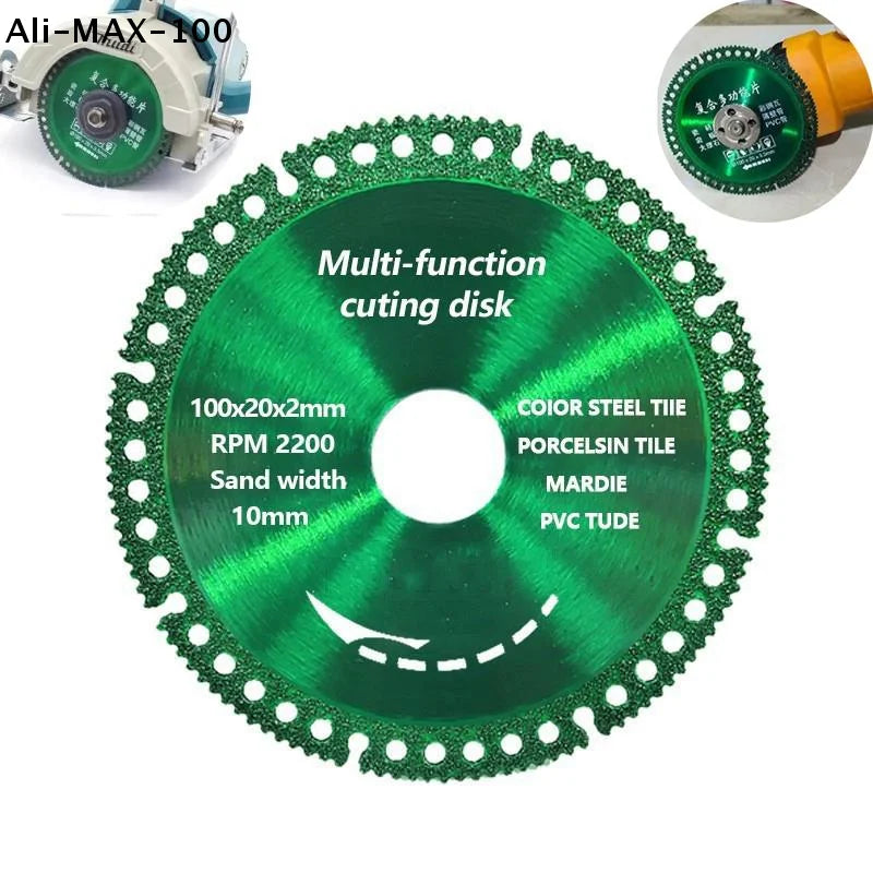 【MA3】6 In 1 Diamond Saw Blade Cut Off Wheels Diamond Cutting Disc Metal Iron Steel Rock Slab Marble Saw Blade