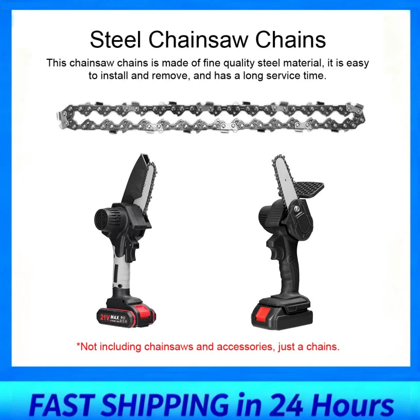1 PCs 6 Inch Mini Steel Chainsaw Chains Electric Chainsaws Accessory Practical Chains Replacement Chains Replacement