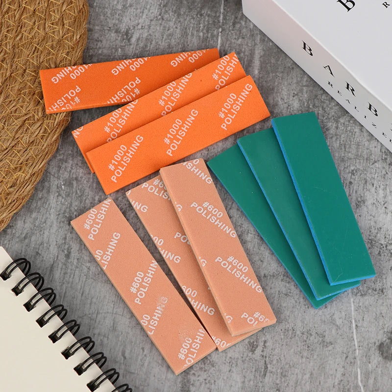 9Pcs MS-E400-2000 Semi-rigid Sanding Sticks For Model Making Tools Plastic Model Polishing Rod Hobby DIY Craft