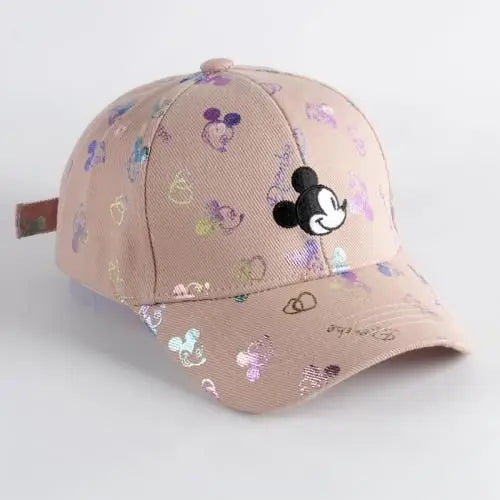 Children's Hats Spring and Autumn Boys Thin Sunscreen Baseball Caps Cute Super Cute Sunshade Cap Middle Children's Mickey Hats