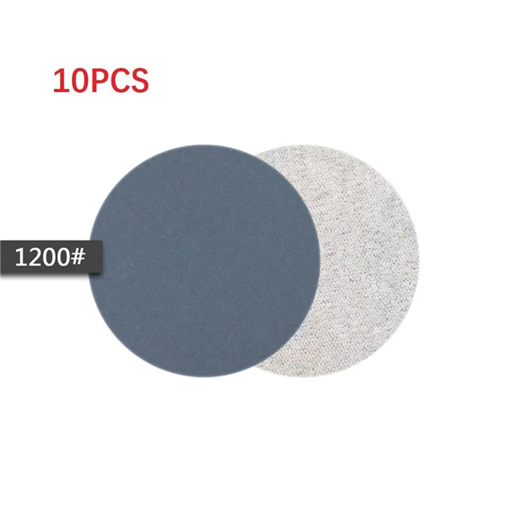 10Pcs 3inch Silicon Carbide Sanding Discs 75mm Wet And Dry Sanding Sandpaper 240-10000 Grit Automotive Grinding Polishing Tools