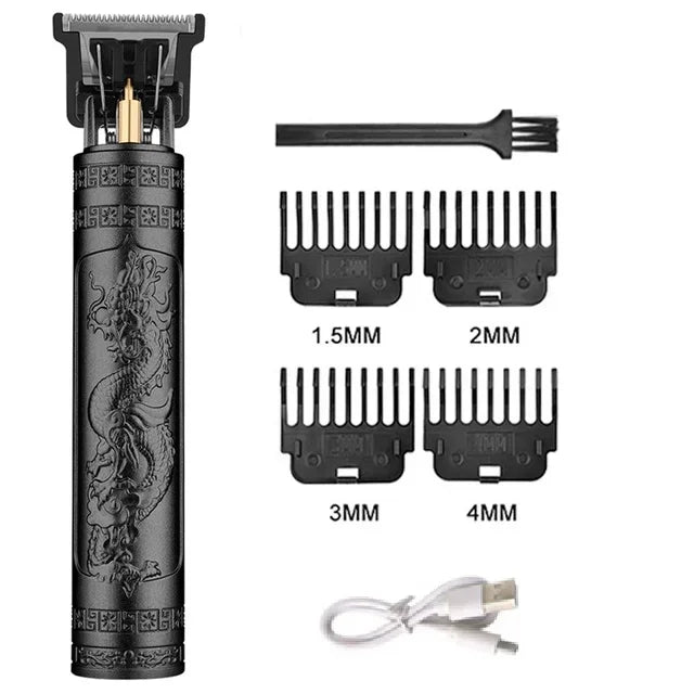 Vintage USB Fast Charging Cordless Hair Clipper Trimmer Portable Electric Shaver Professional Barber Hair Cutting Machine