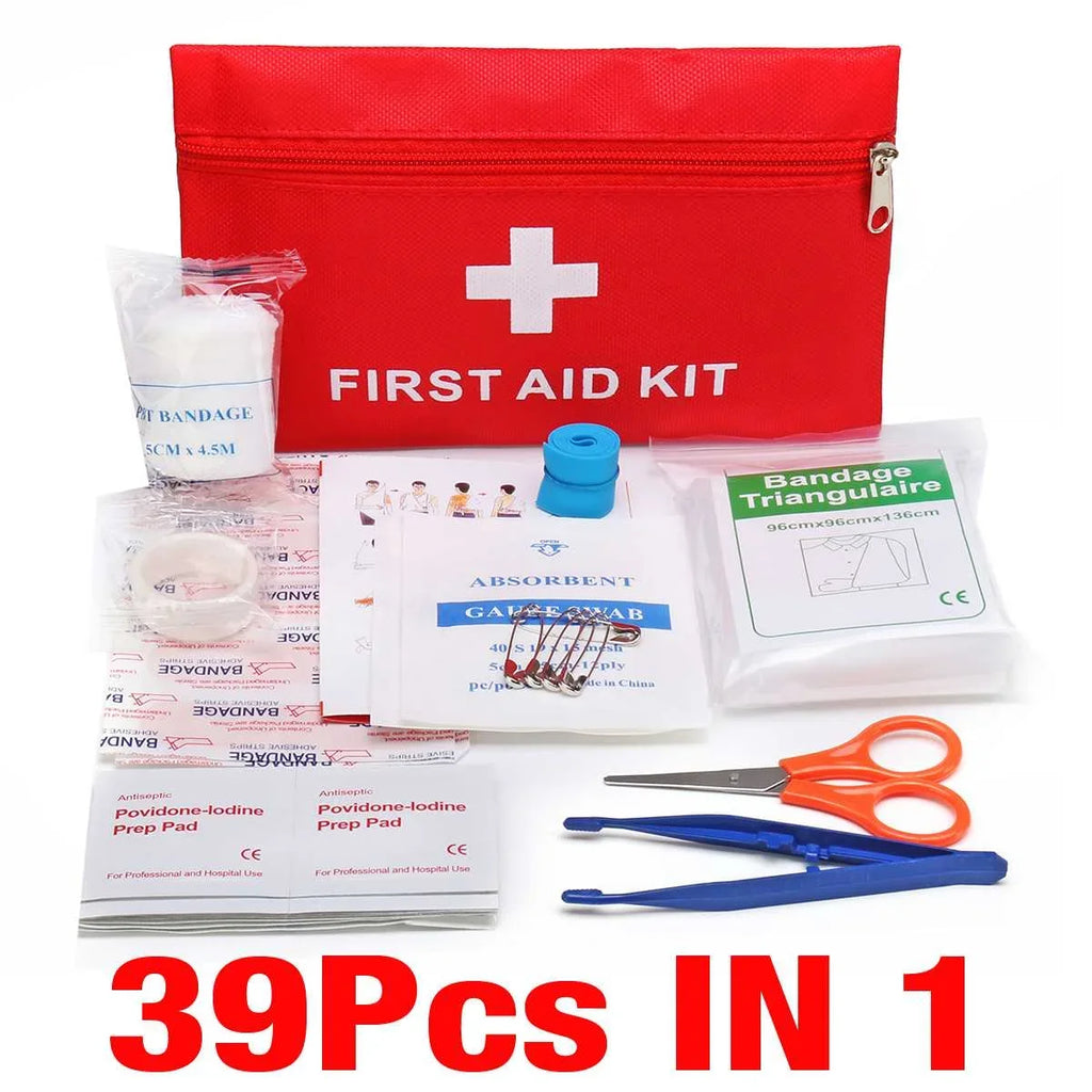 Emergency Medical First Aid Kit Portable 16-300Pcs Survival Set for Outdoor Camping Hiking Travel Handbag