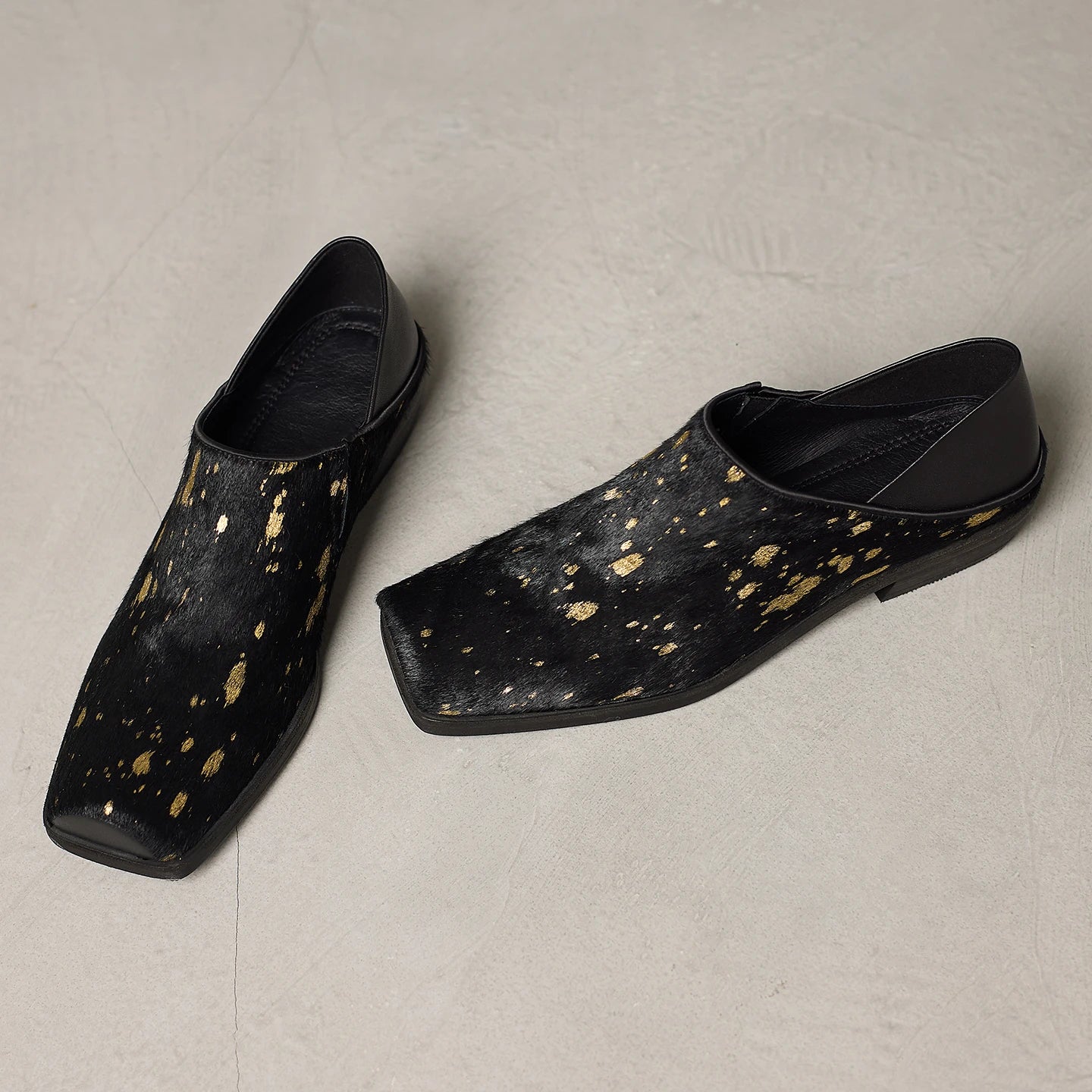 Premium Luxury Genuine Leather Horsehair 3cm Low Heels Square toe High Heels Fashion Casual Womens Shoes Elegant Women Pumps