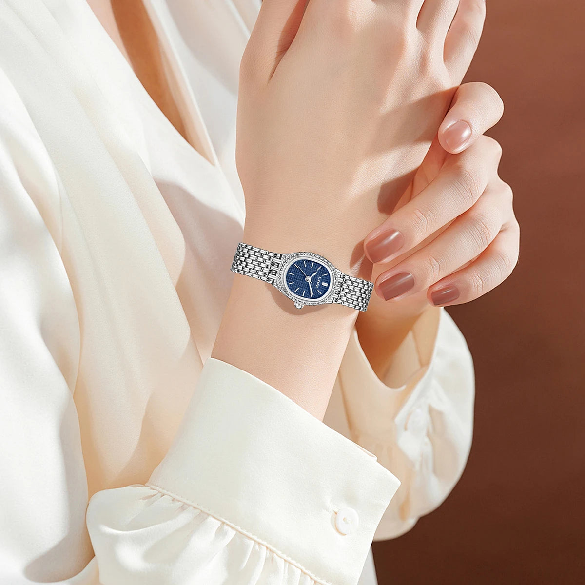 LIGE Fashion Luxury Quartz Woman Watch Elegant Classic Simple Dial Waterproof Stainless Ladies Watches for Women Reloj Mujer+Box