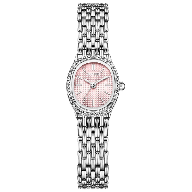 LIGE Fashion Luxury Quartz Woman Watch Elegant Classic Simple Dial Waterproof Stainless Ladies Watches for Women Reloj Mujer+Box