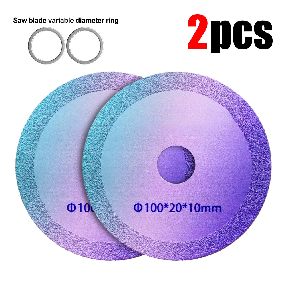 1-10pcs Ultra-Thin 100mm Diamond Saw Blade, for Tile Glass Marble Polishing, Fits Angle Grinder