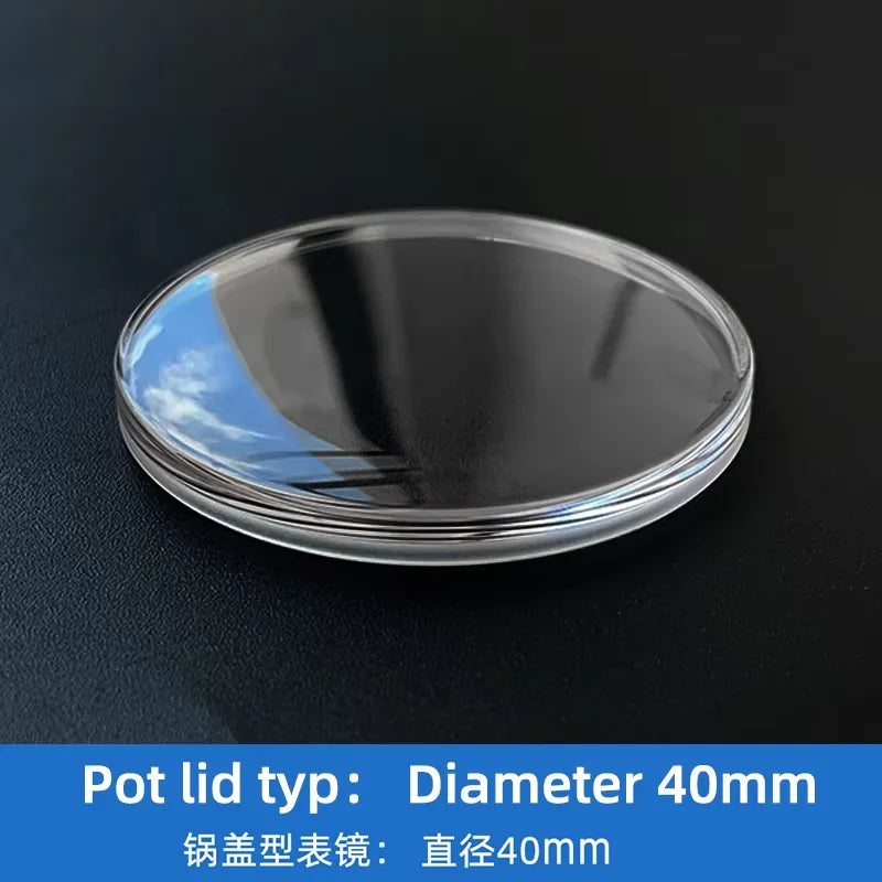 33mm 37mm 40mm Pot Cover Glass For Panerai Glass Sapphire Watch Mirror Mask Glass Convex Accessories Double Dome Glass Lens