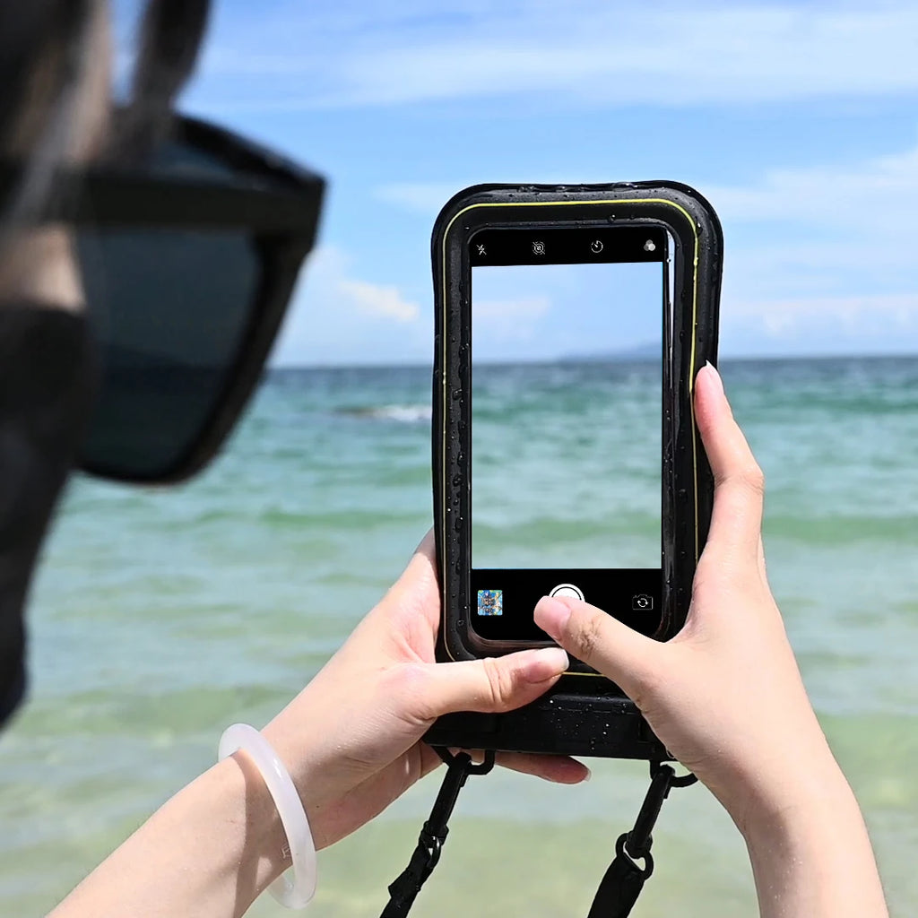 HAISSKY Sponge Float Waterproof Swimming Bags Crossbody Travel Surfing Storage Pouch For iPhone 17 16 Pro Max 15 Samsung Xiaomi