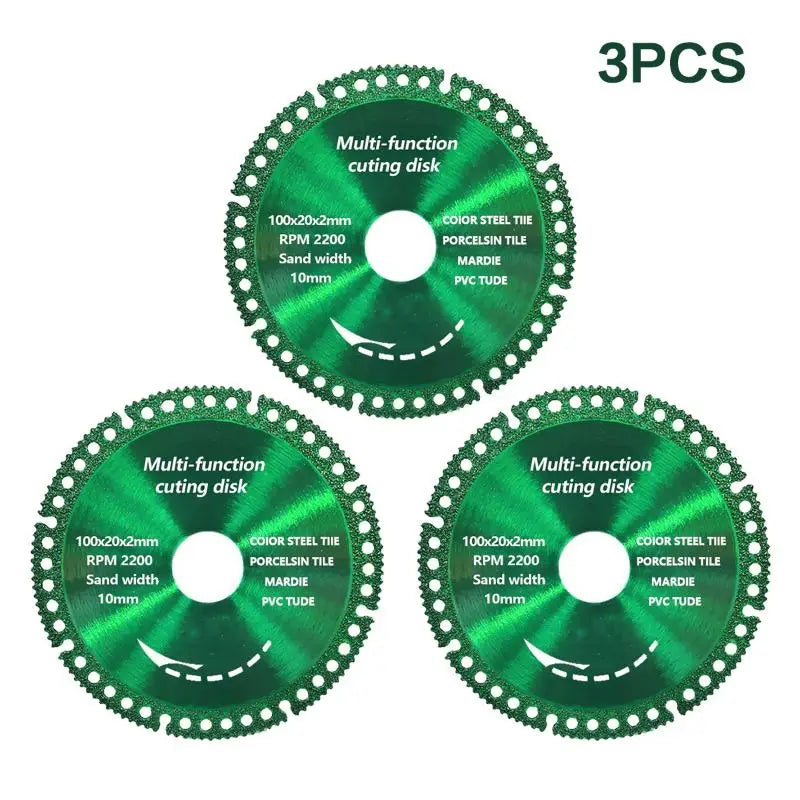 【MA3】6 In 1 Diamond Saw Blade Cut Off Wheels Diamond Cutting Disc Metal Iron Steel Rock Slab Marble Saw Blade