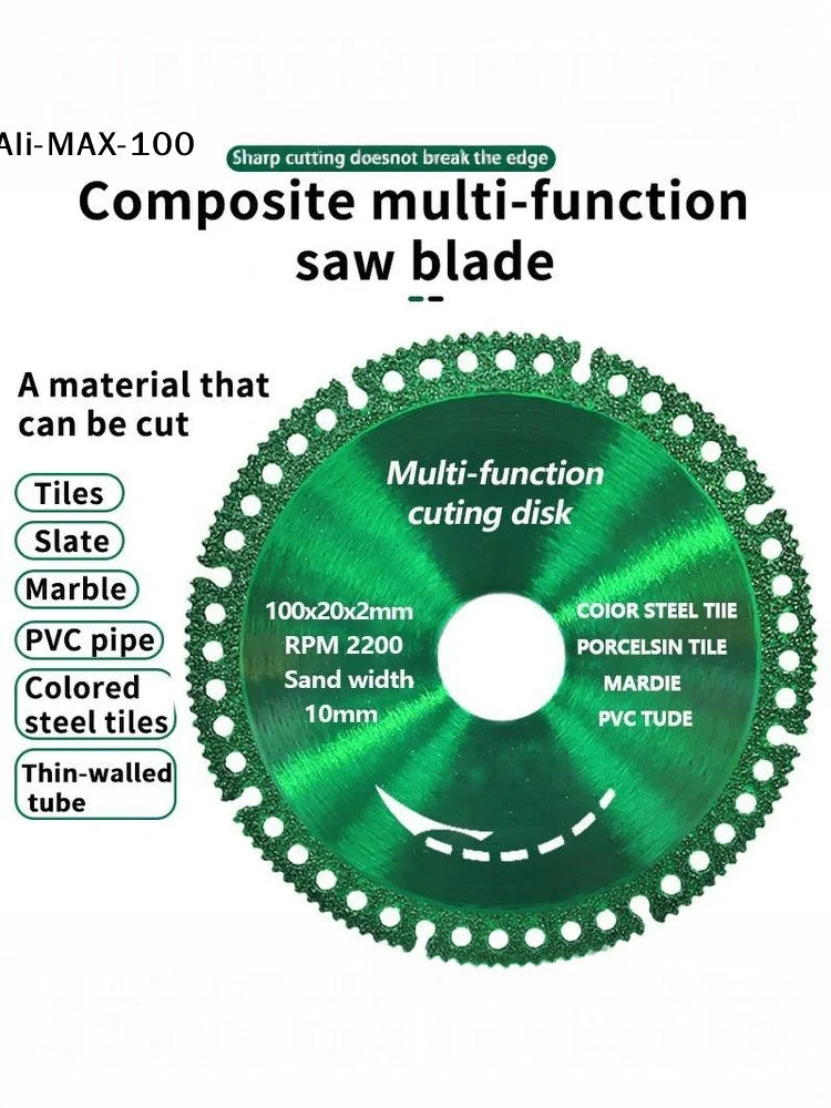 【MA3】6 In 1 Diamond Saw Blade Cut Off Wheels Diamond Cutting Disc Metal Iron Steel Rock Slab Marble Saw Blade