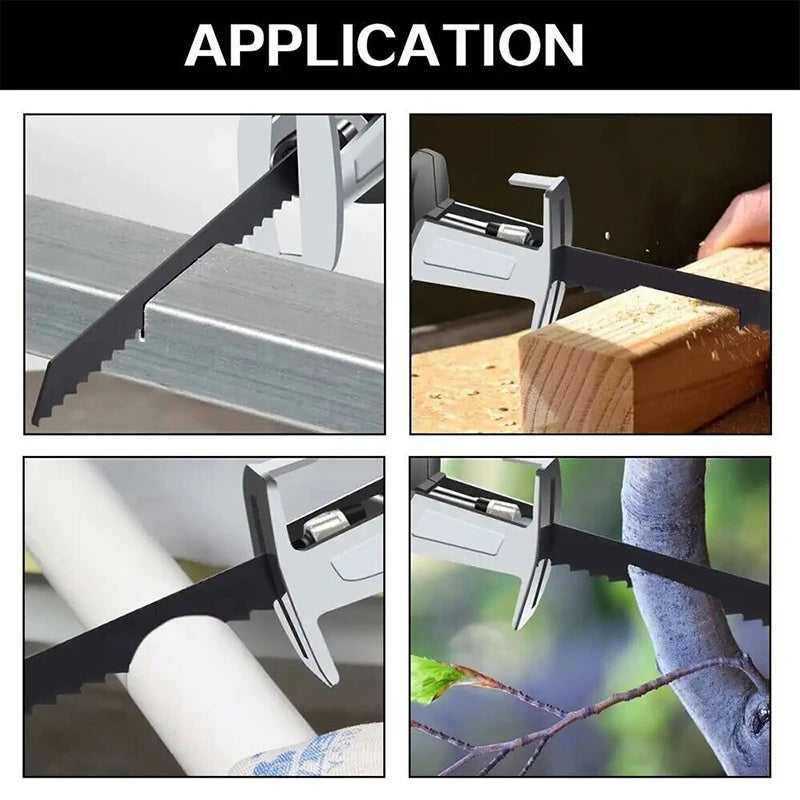 Cordless Electric Reciprocating Saw Metal Wood Cutting Tool Meat Cut Electric Saw For DeWalt 20V 4 Blades