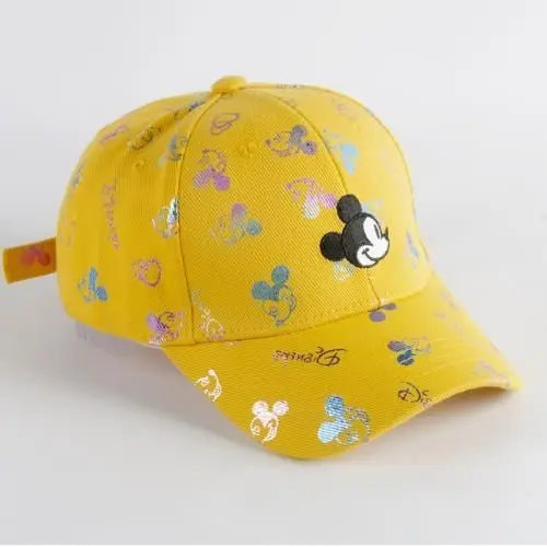 Children's Hats Spring and Autumn Boys Thin Sunscreen Baseball Caps Cute Super Cute Sunshade Cap Middle Children's Mickey Hats
