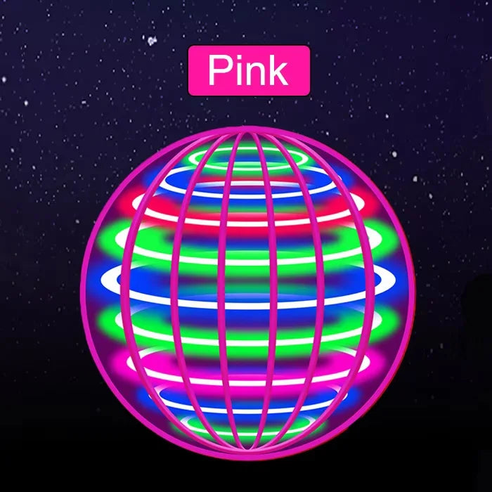Flying ball, automatic spinning ball, dazzling LED lights, magic levitation, fan, UFO flying machine, toy, gift, game, sports ball