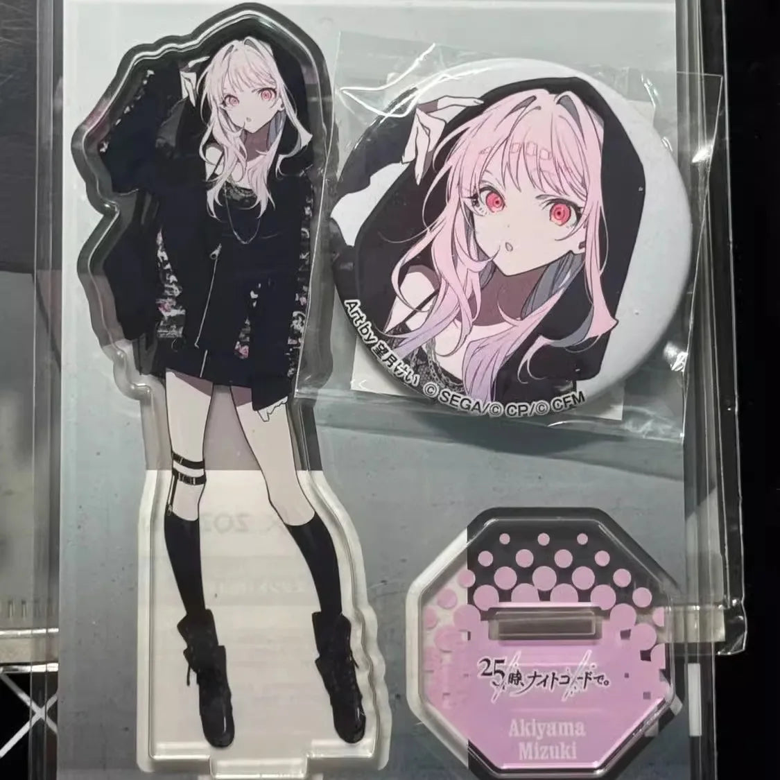 Anime AKIYAMA MIZUKI Series Character Acrylic High-Definition Standing Sign Collection Model Desk Display Gift