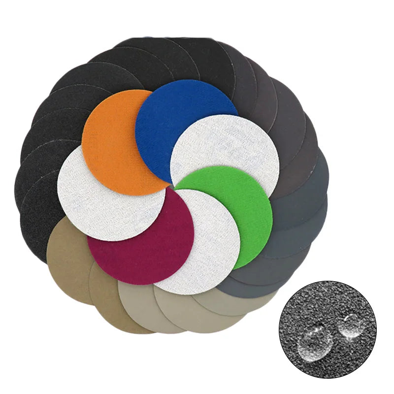 10Pcs 3inch Silicon Carbide Sanding Discs 75mm Wet And Dry Sanding Sandpaper 240-10000 Grit Automotive Grinding Polishing Tools