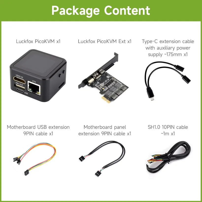 Waveshare Luckfox PicoKVM: Lightweight IP KVM, 1080p60 HDMI Input & HID Remote Management