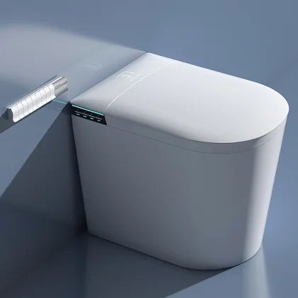 Small Size Intelligent Smart Toilet Floor Mounted Sanitary Ware Save Space Automatic Ceramic P-Trap Remote Control Water S-Trap