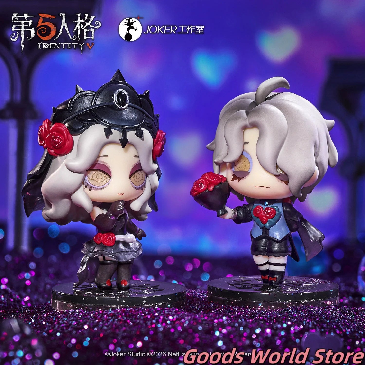 In stock Ada Mesmer Psychologist Emil Patient Figurine Model Ornament Original Merch Identity V Anime Doujin Halloween Gift