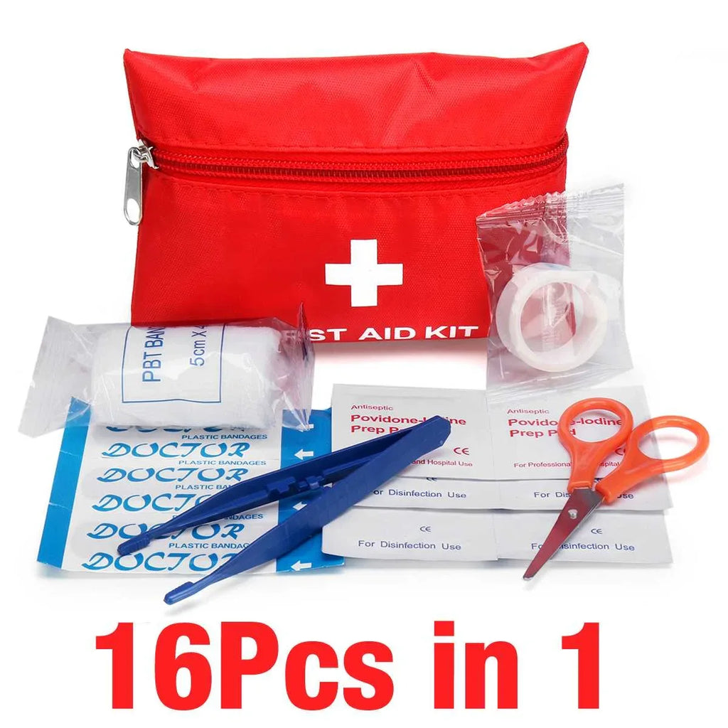Emergency Medical First Aid Kit Portable 16-300Pcs Survival Set for Outdoor Camping Hiking Travel Handbag