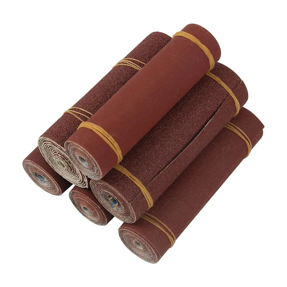 1 Roll 1M Sandpaper Emery Cloth 100mm Width 80/120/180/240/320/600 Grit Polishing Sandpaper for Woodcarving Root Carving