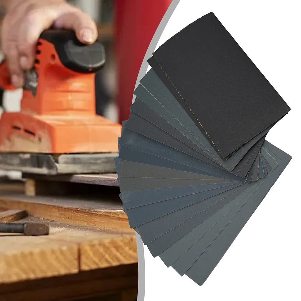 15Pcs Sanding Paper Wet&Dry Sandpaper Set 400-3000 Grit Grit Sand Paper Abrasive Tools For Sanding Wood Furniture Finishing