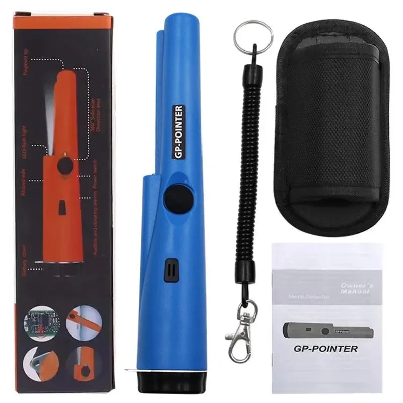 New 2024 Handheld Metal Detector GP Pointer Precise Positioning Treasure Hunt Waterproof Locator Pole LED Light
