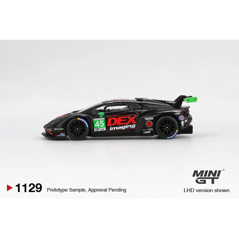 PreSale MINIGT 1129 1:64 Lamborghini Huracan GT3 EVO2 #45 DEX Imaging 2024 IMSA Daytona 24 Hrs Diecast Car Model Collection Toys