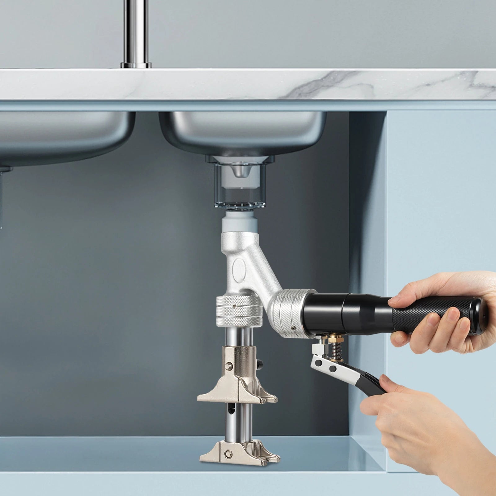 Hydraulic Sliding Sleeve Tool Kit 3T Crimping Expander 16‑32mm for PEX PPR Pipe with Dies Cutter Toolbox