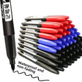 6-20PCs/Set Permanent Marker Pen Fine Point Waterproof Markers Thin Nib Crude Nib Black Blue Red Ink 1.5mm Fine Color Marker Pens