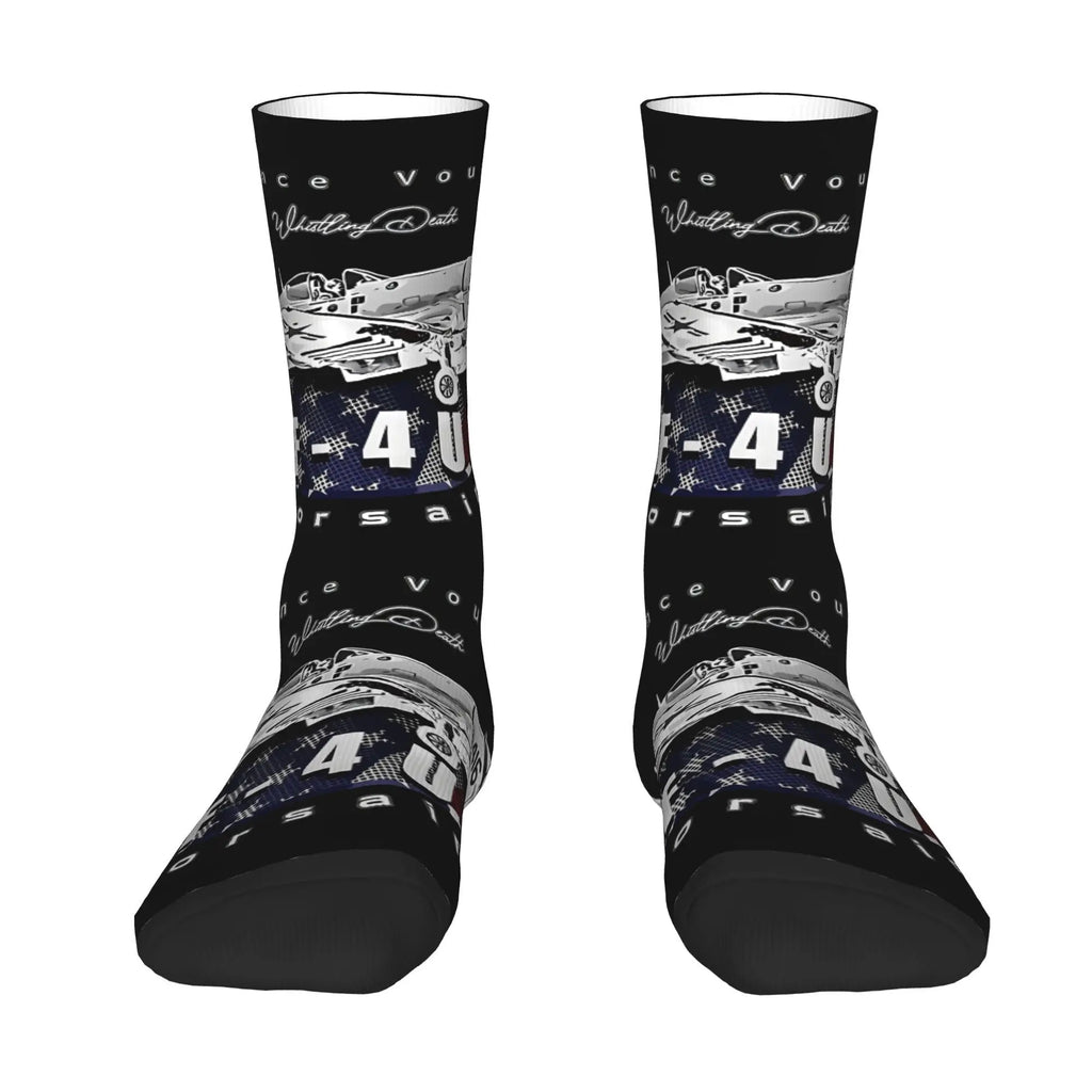 Flying Fortress  Socks  Male Mens Women Winter Stockings Polyester